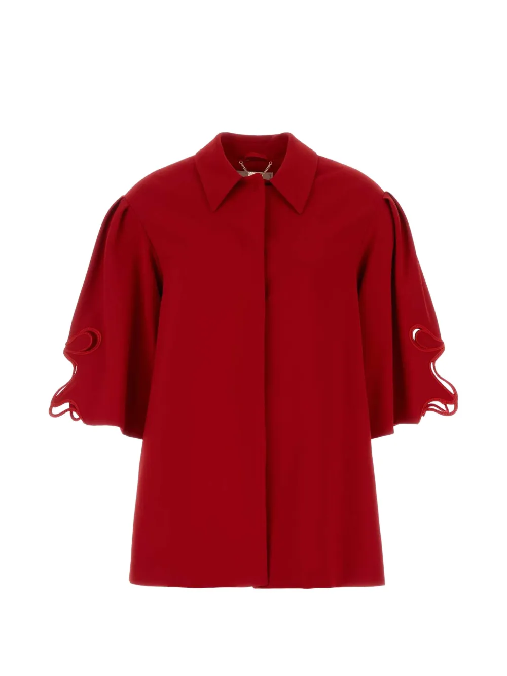 Blumarine cut-out flared-sleeve oversize jacket