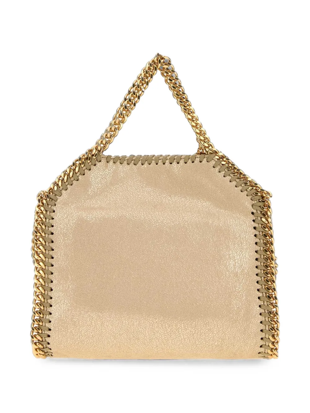 Stella McCartney Kleine Falabella shopper met ketting Beige