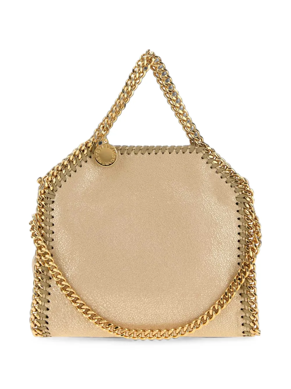 Stella McCartney tiny Falabella chain-trim tote bag - Toni neutri