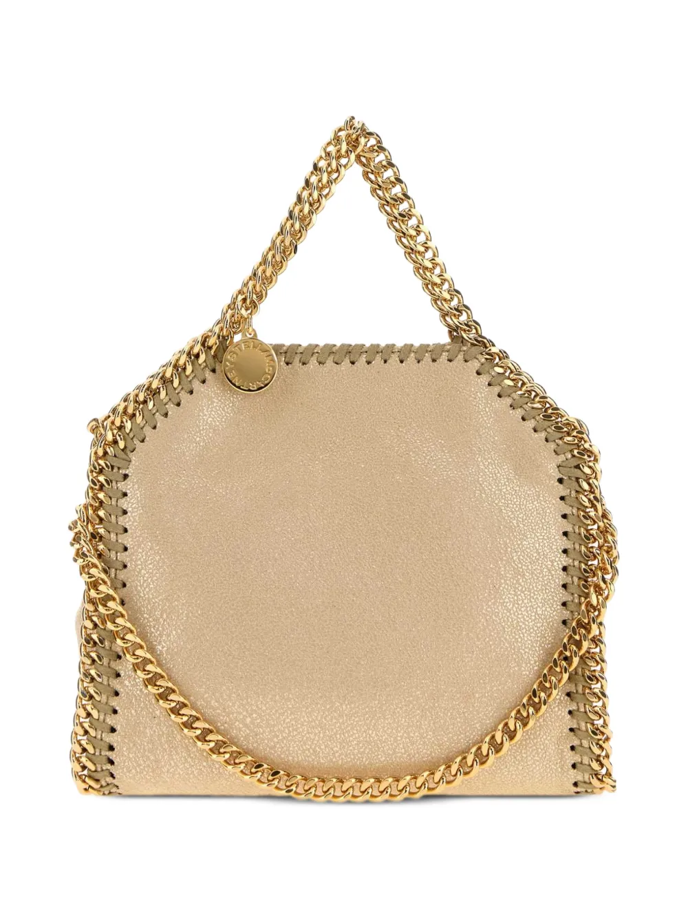 Stella McCartney tiny Falabella chain-trim tote bag - Toni neutri