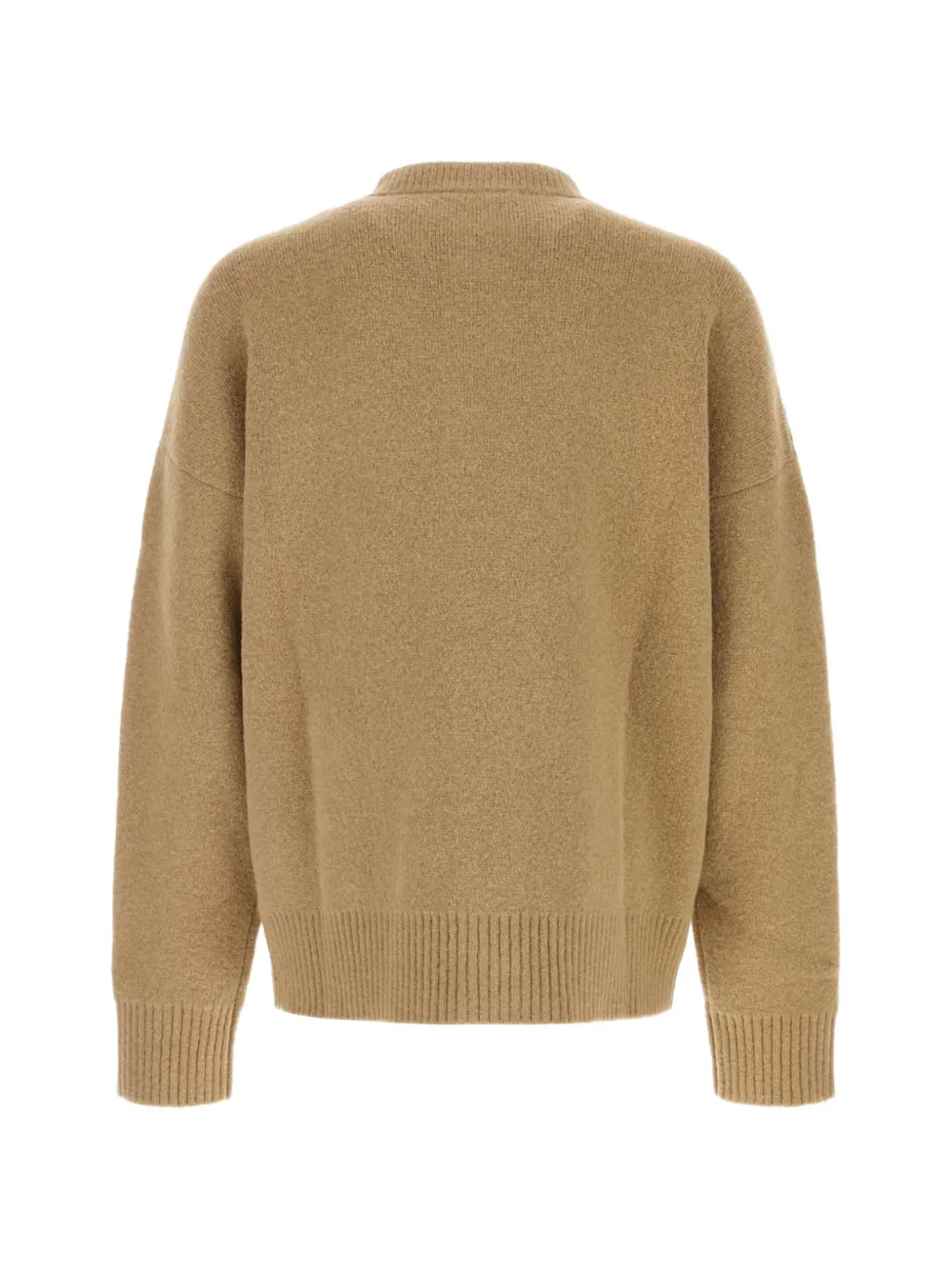 AMI Paris Ami de Coeur crew-neck cardigan Beige