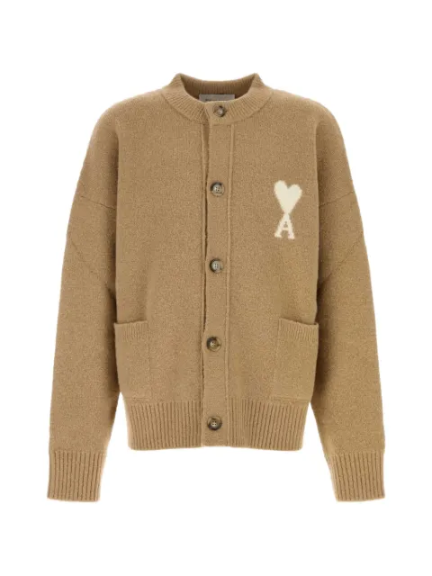 AMI Paris Ami de Coeur crew-neck cardigan