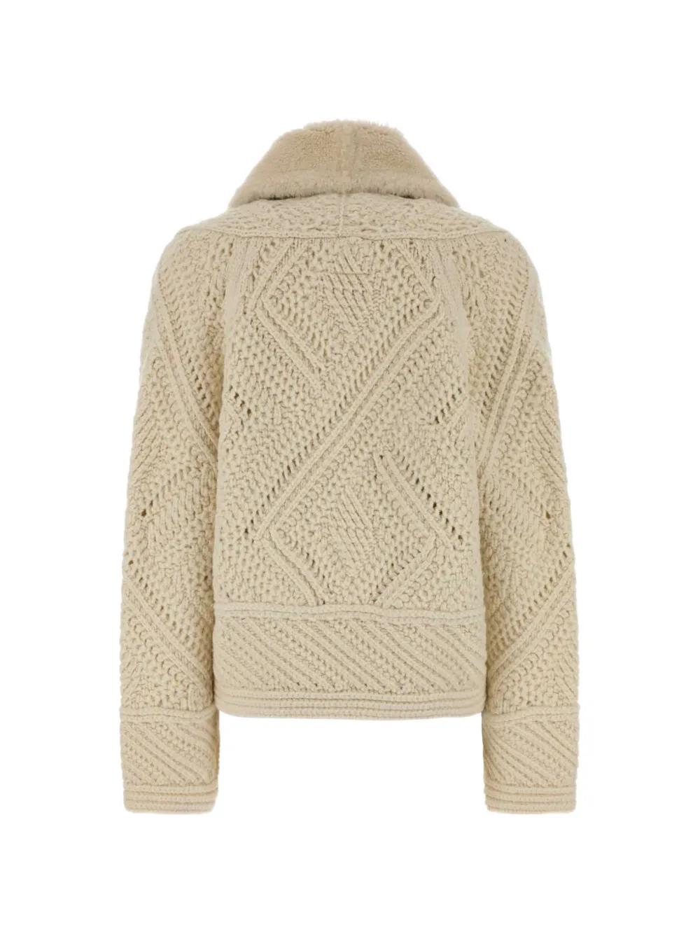 Ermanno Scervino Jack met dubbele rij knopen Beige