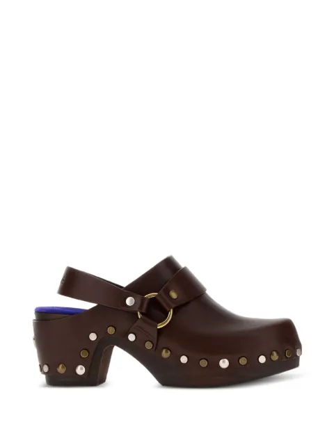 Chloé Talis studded leather clogs