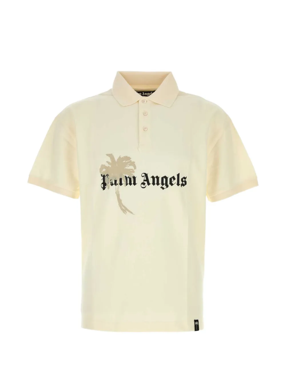 Palm Angels logo-print piqué polo shirt