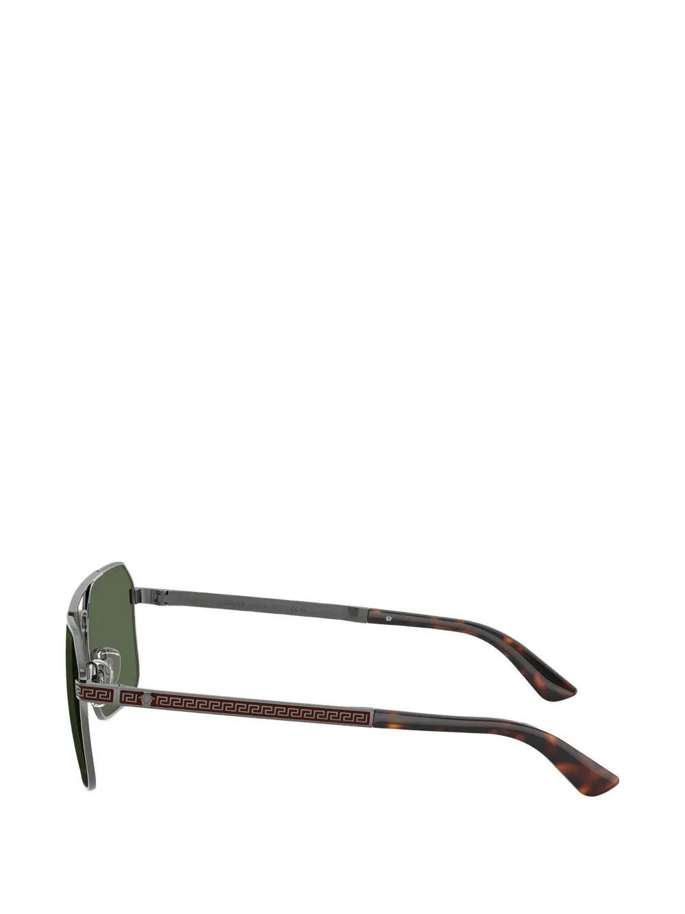 Versace Eyewear Zonnebril met geometrisch montuur Zilver