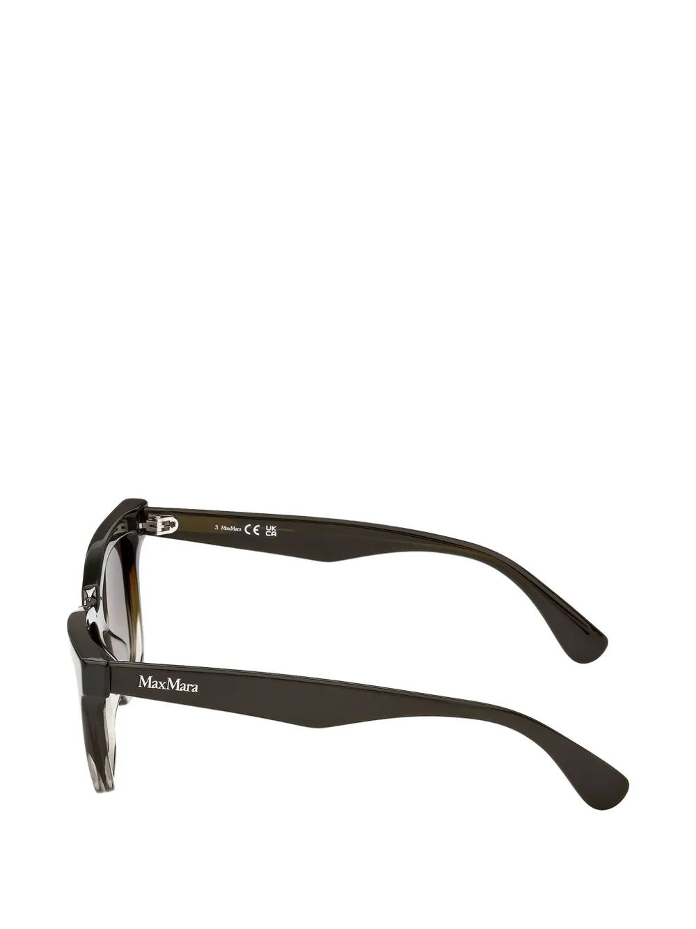 Max Mara Eyewear Zonnebril met vierkant montuur Groen