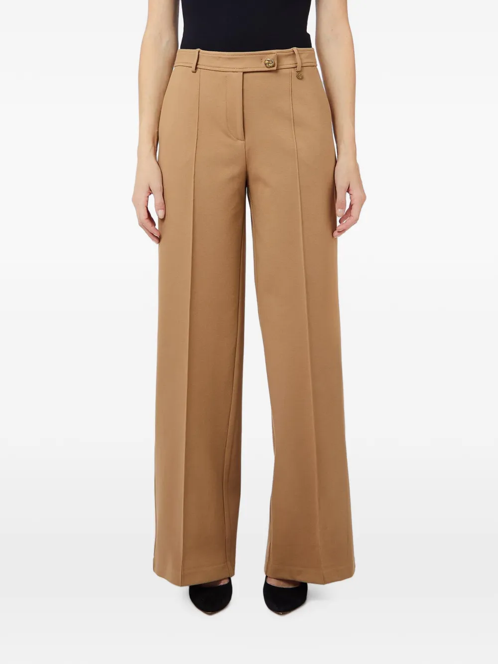 LIU JO pressed-crease straight-leg trousers