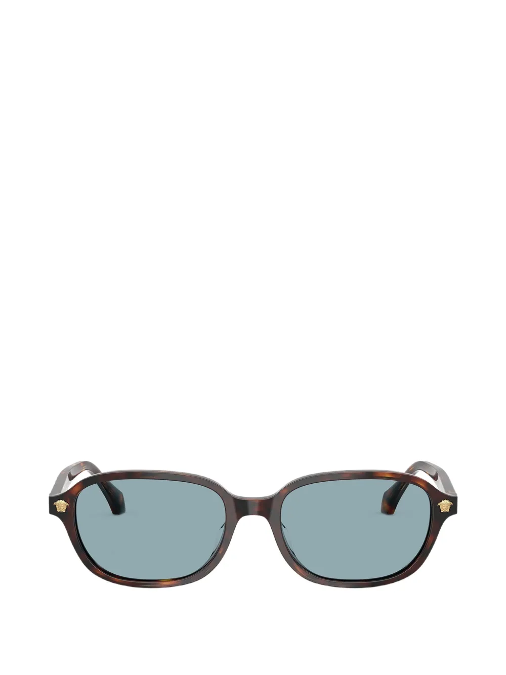 Versace Eyewear Zonnebril met schildpadschild-design Bruin
