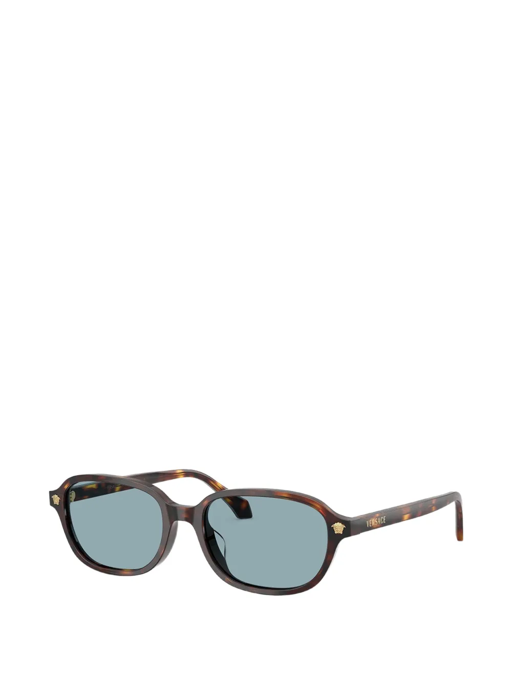 Versace Eyewear Zonnebril met schildpadschild-design Bruin