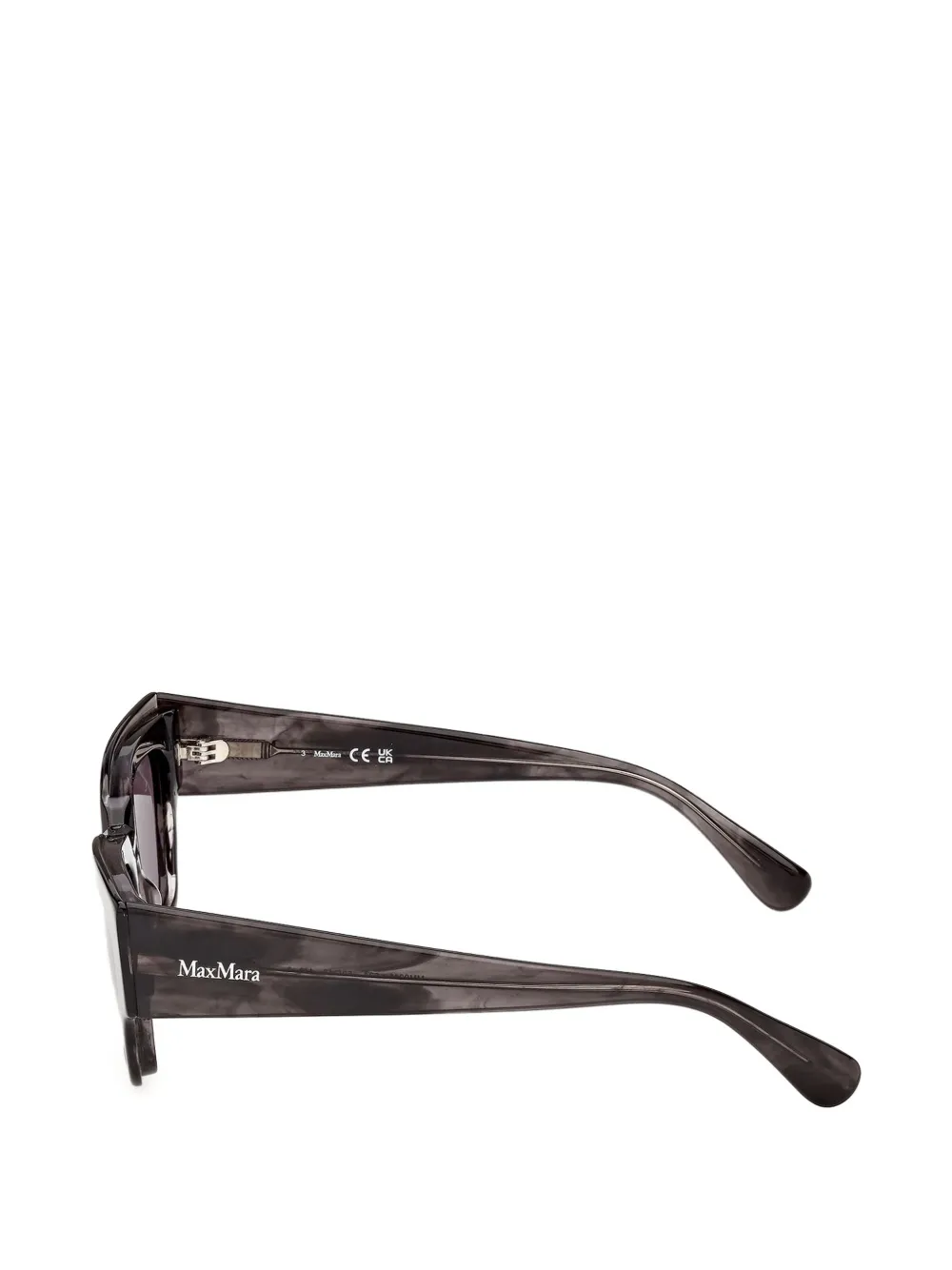 Max Mara Eyewear Zonnebril met rechthoekig montuur Grijs