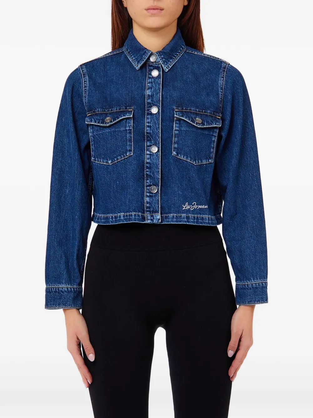 LIU JO cropped denim shirt