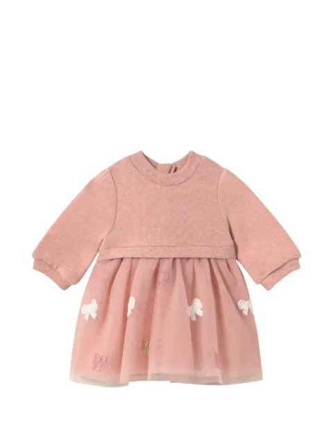 Mayoral bow-embellished tulle dress