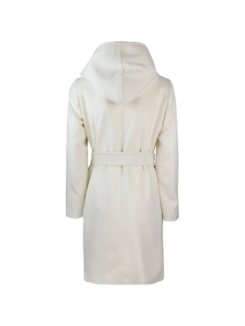 Max Mara hooded belted coat Beige