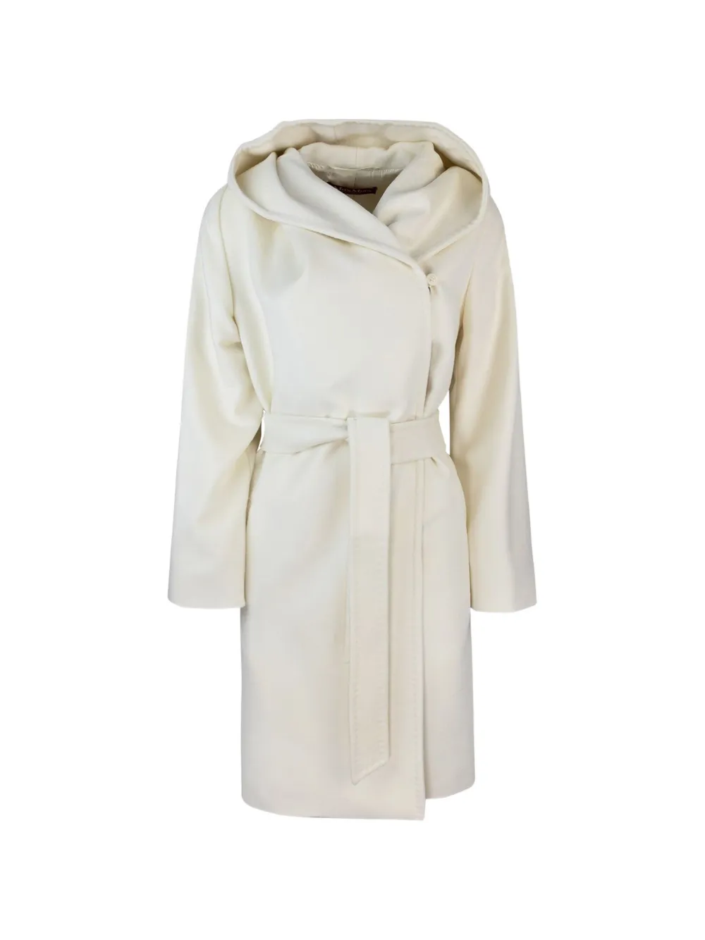 Max Mara hooded belted coat