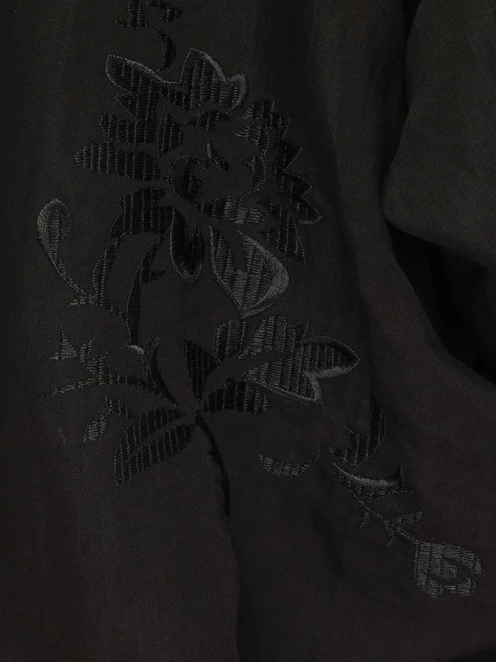 Yohji Yamamoto Gedrapeerde blouse Zwart