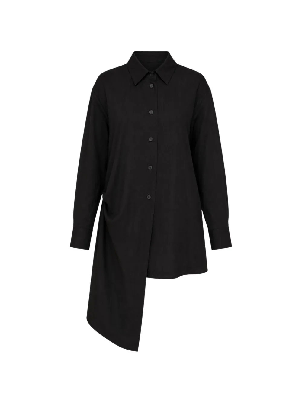 Yohji Yamamoto tucked draped blouse