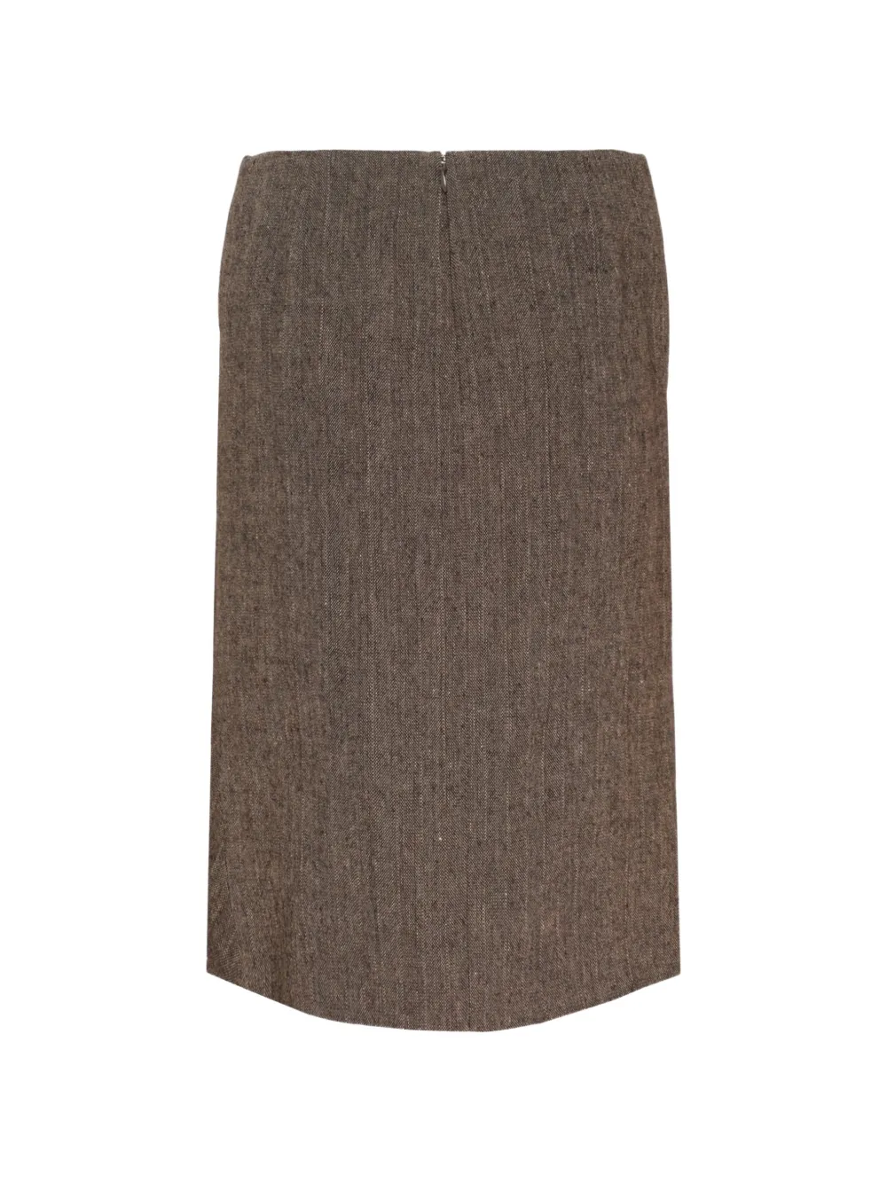 pushBUTTON Gedrapeerde maxi-rok met strikdetail Bruin