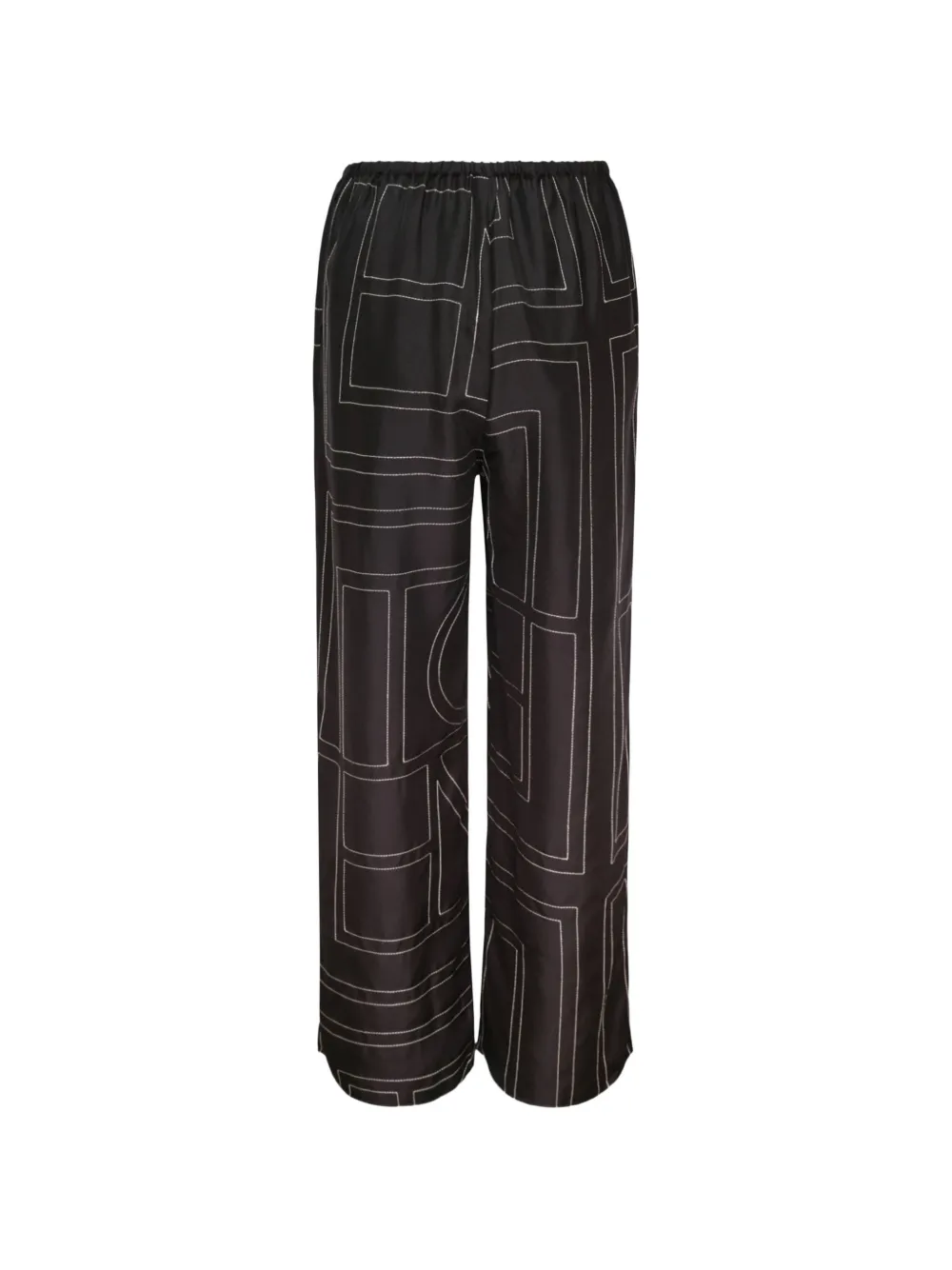 TOTEME Zijden pyjama met monogram Zwart