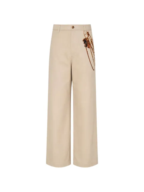 Doublet Trompe L'Oeil embroidered trousers