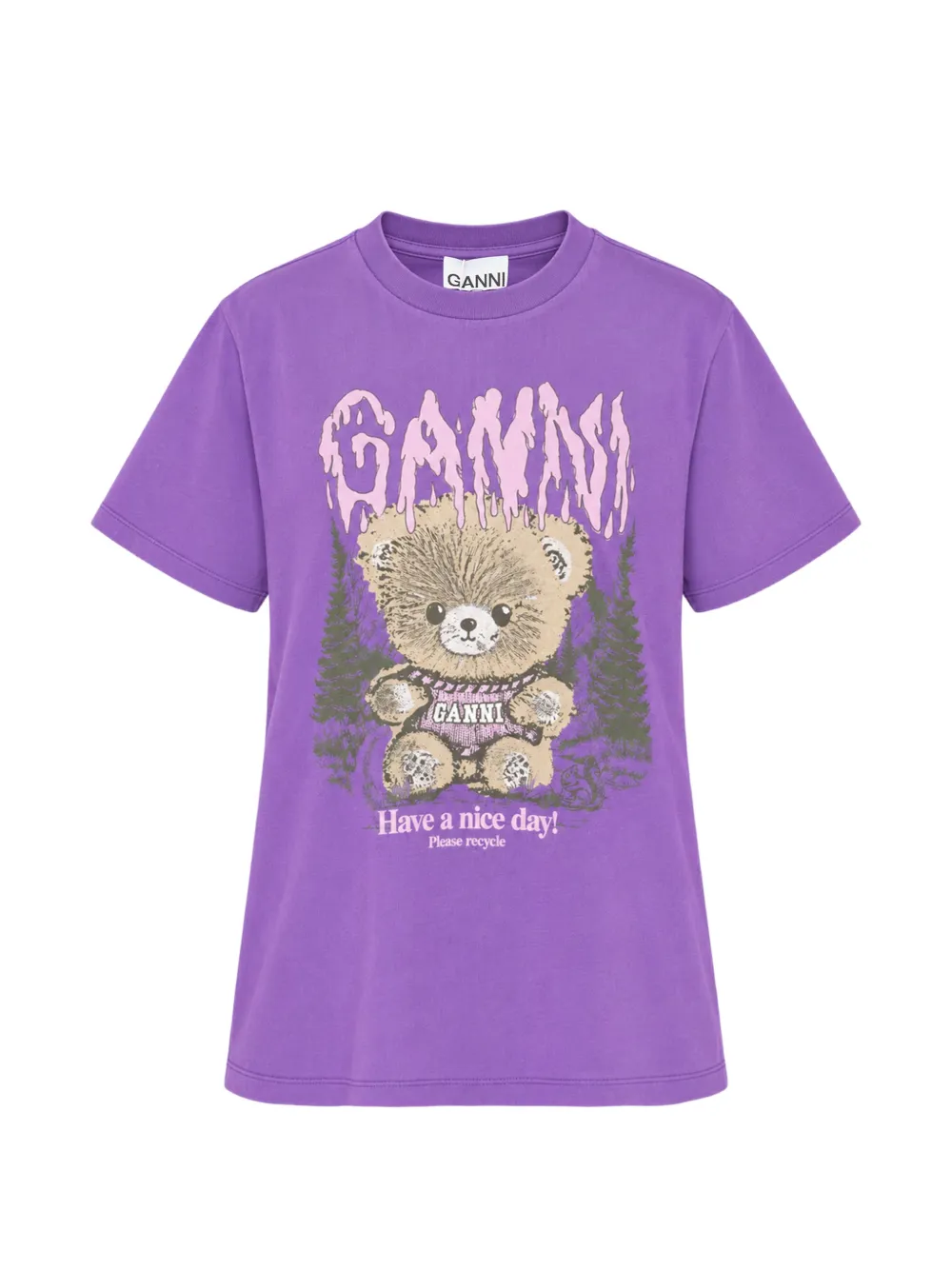 GANNI Future Heavy graphic-print T-shirt
