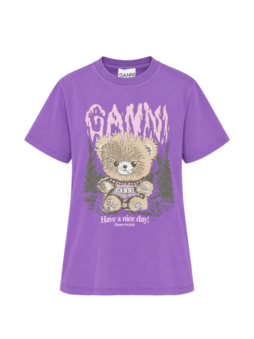 GANNI Future Heavy graphic-print T-shirt