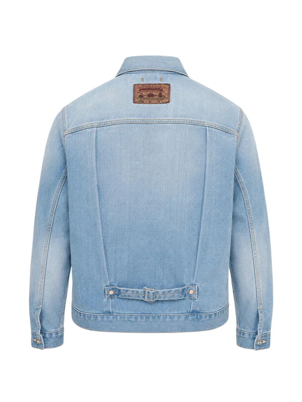 Doublet Zephyr Yarn faded denim jacket Blauw