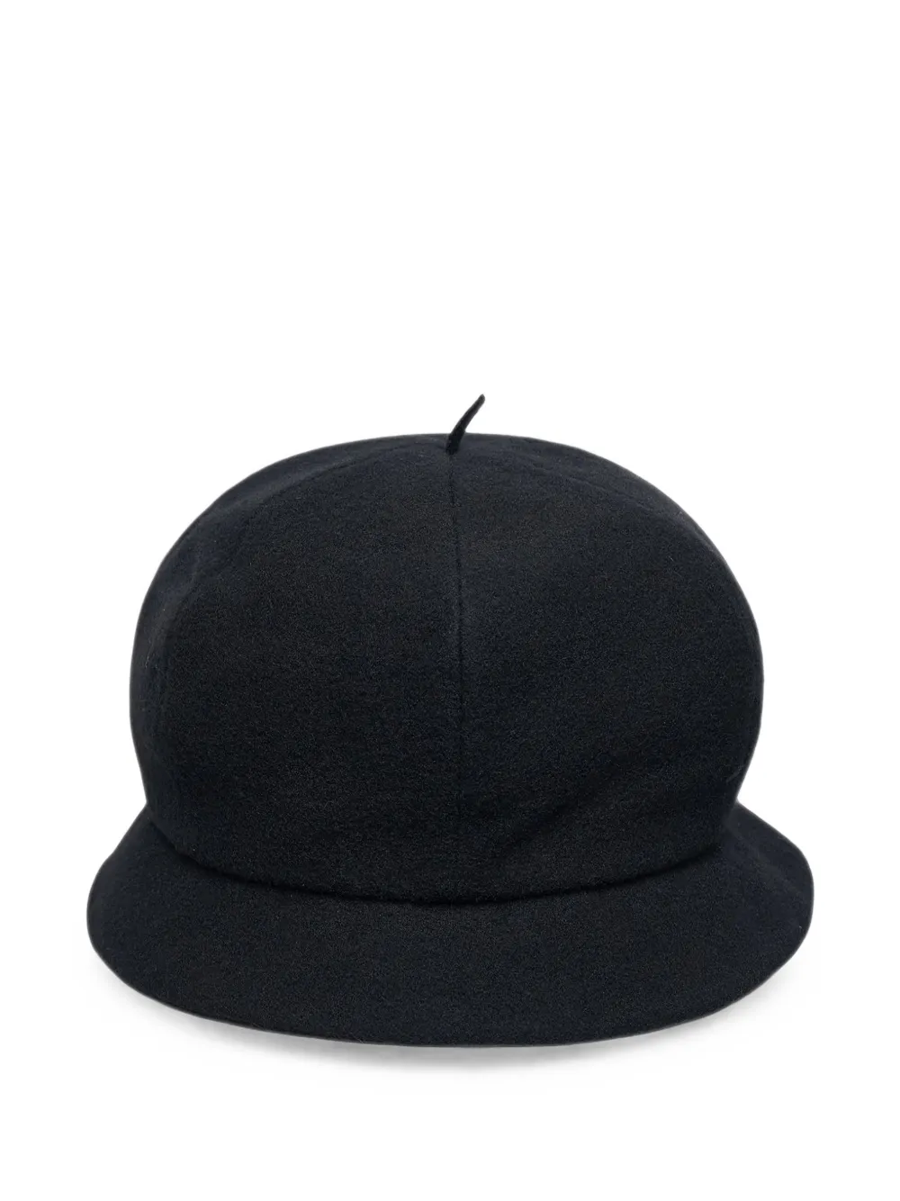 Y's wool beret hat Zwart