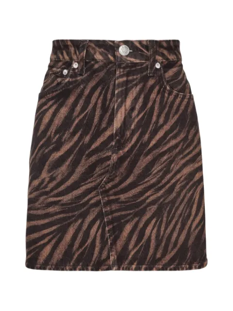 rag & bone Miramar zebra-print mini skirt