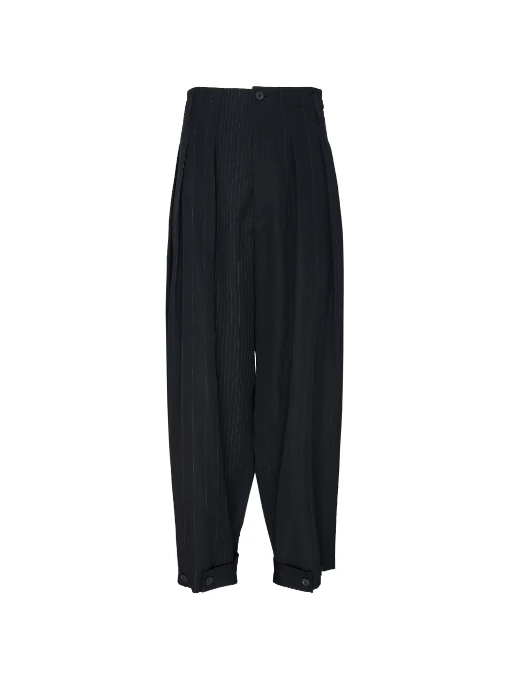 Yohji Yamamoto hem-tab wide-tuck trousers