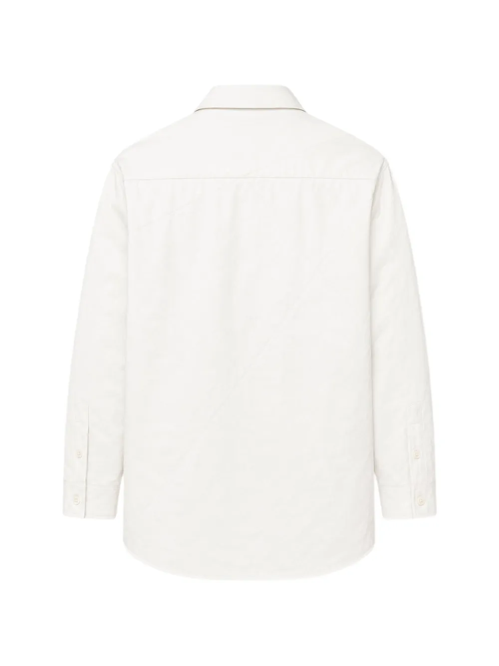 Yohji Yamamoto padded triple-collar shirt Wit