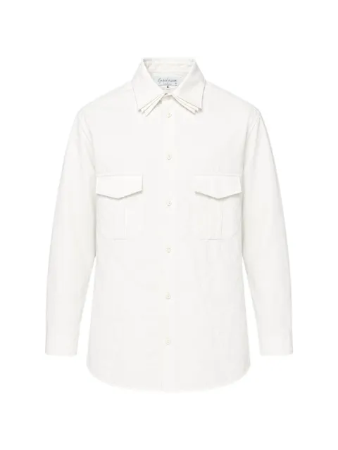 Yohji Yamamoto padded triple-collar shirt
