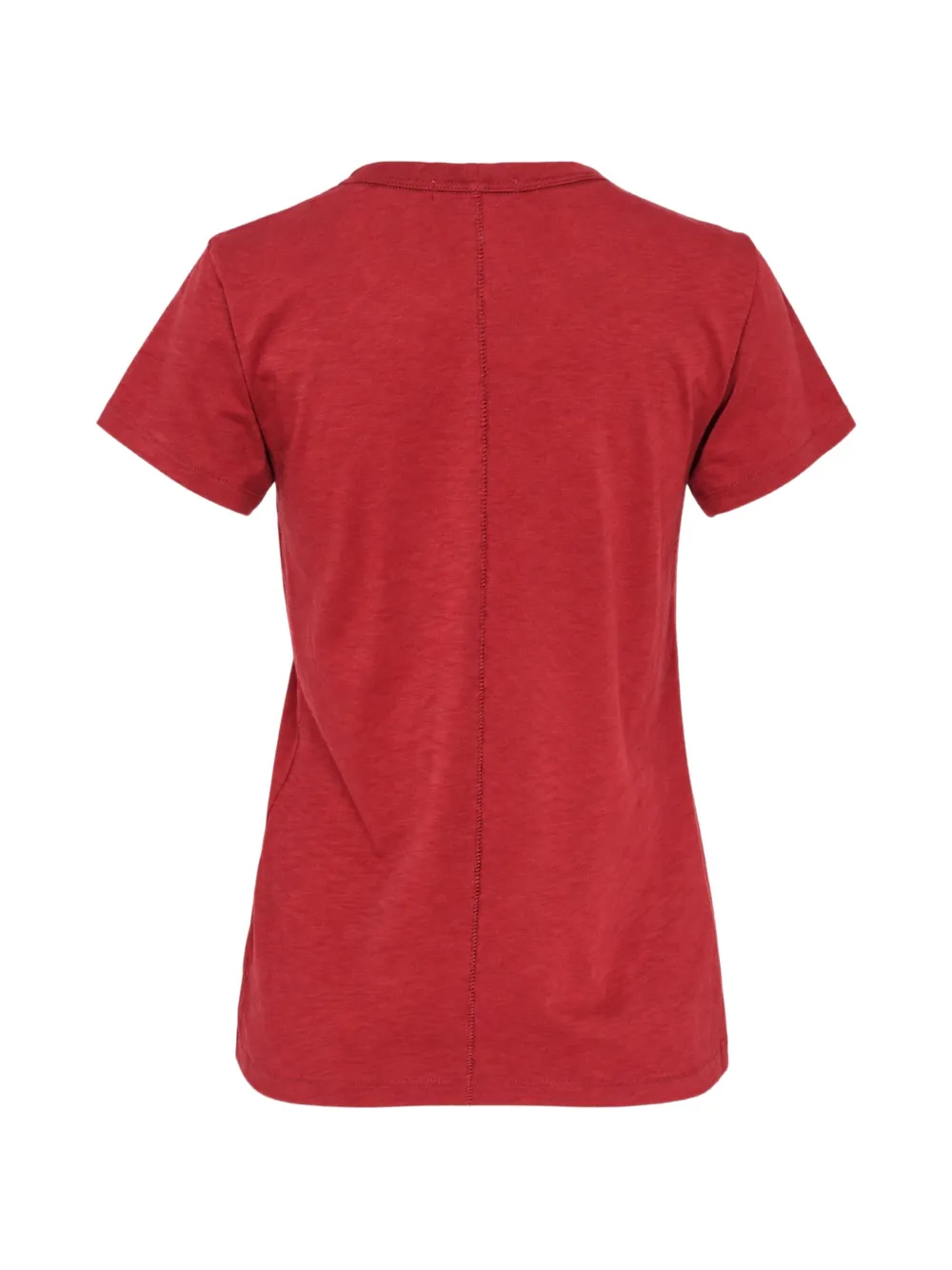 rag & bone Slub katoenen T-shirt Rood