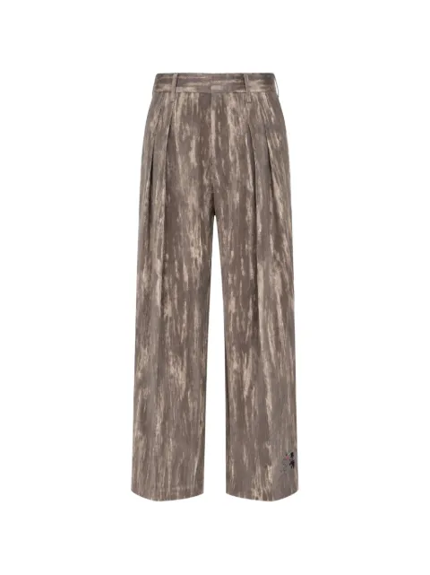 Doublet Gemusterte Hose mit Falten
