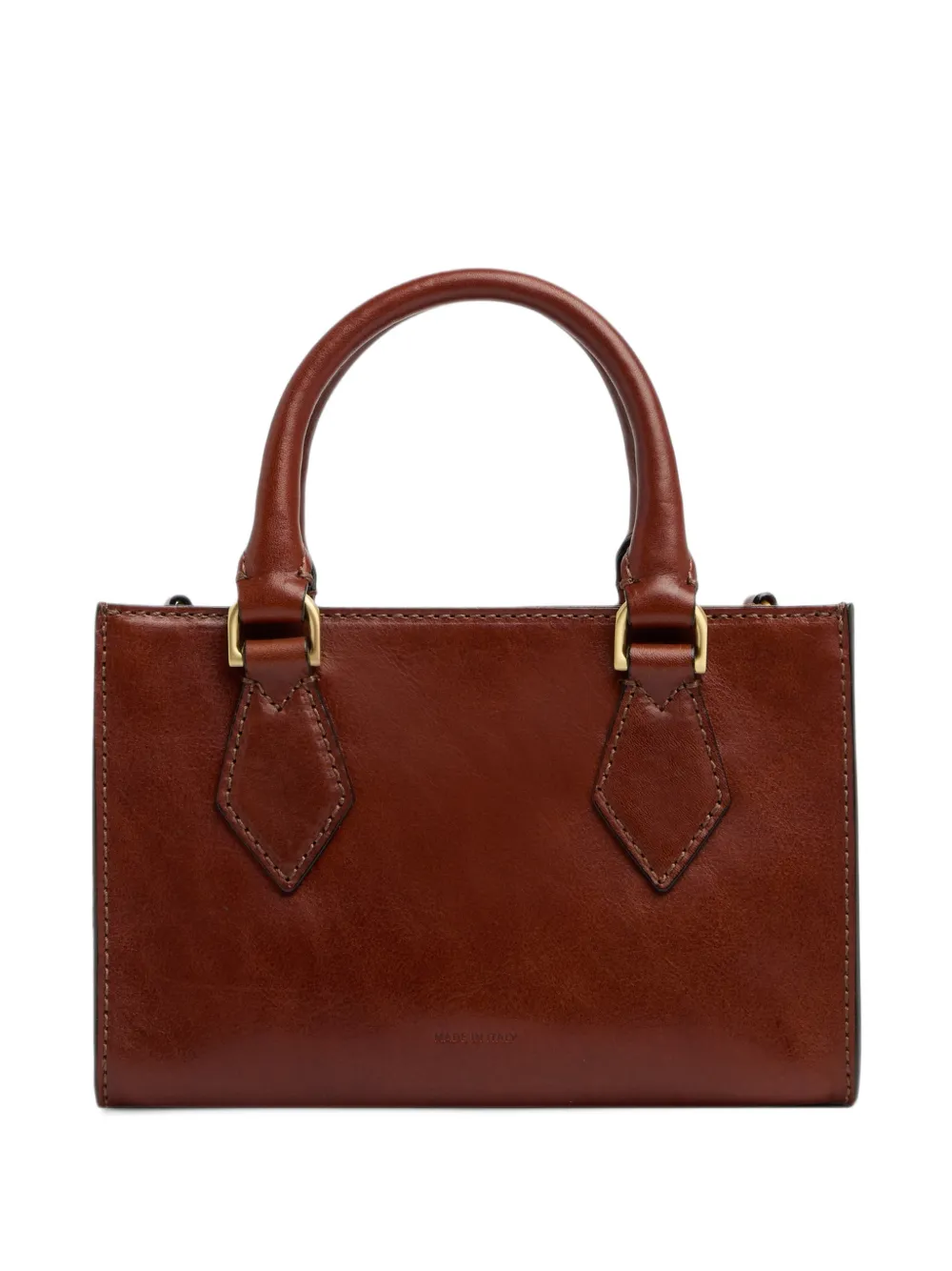 The Bridge Leren shopper Bruin