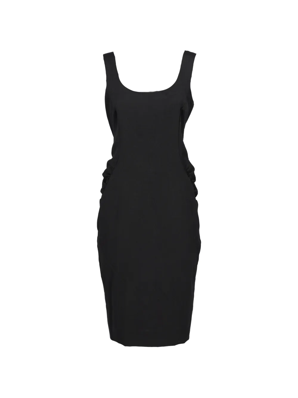 Pre-owned Moschino Sleeveless Midi Dress In Black