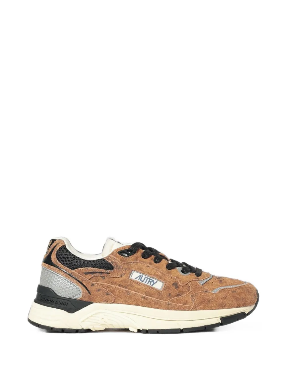 Autry Hyperway leopard-print panelled sneakers - women - Calf Suede/Nylon/Polyester/Polyurethane/Cotton/Nylon/Calf Leather/Mesh/Rubber/Thermoplas...