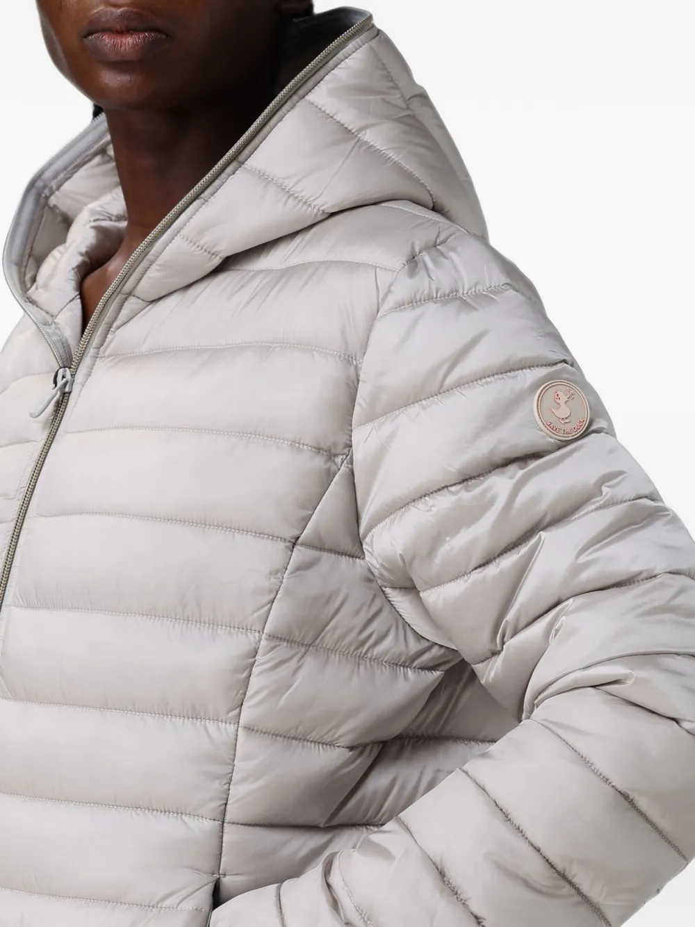 Save The Duck Alexis quilted hooded jacket Wit