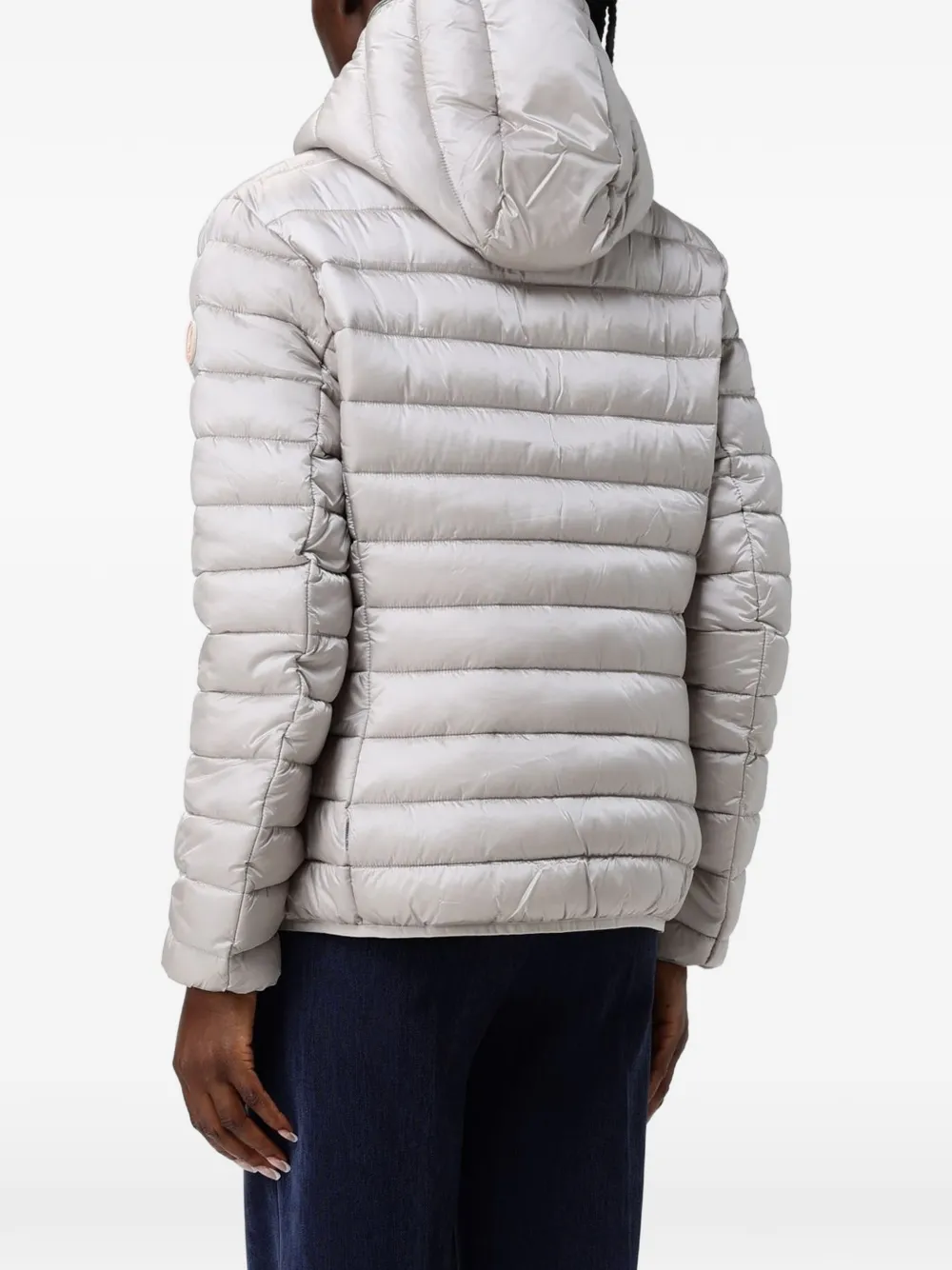 Save The Duck Alexis quilted hooded jacket Wit