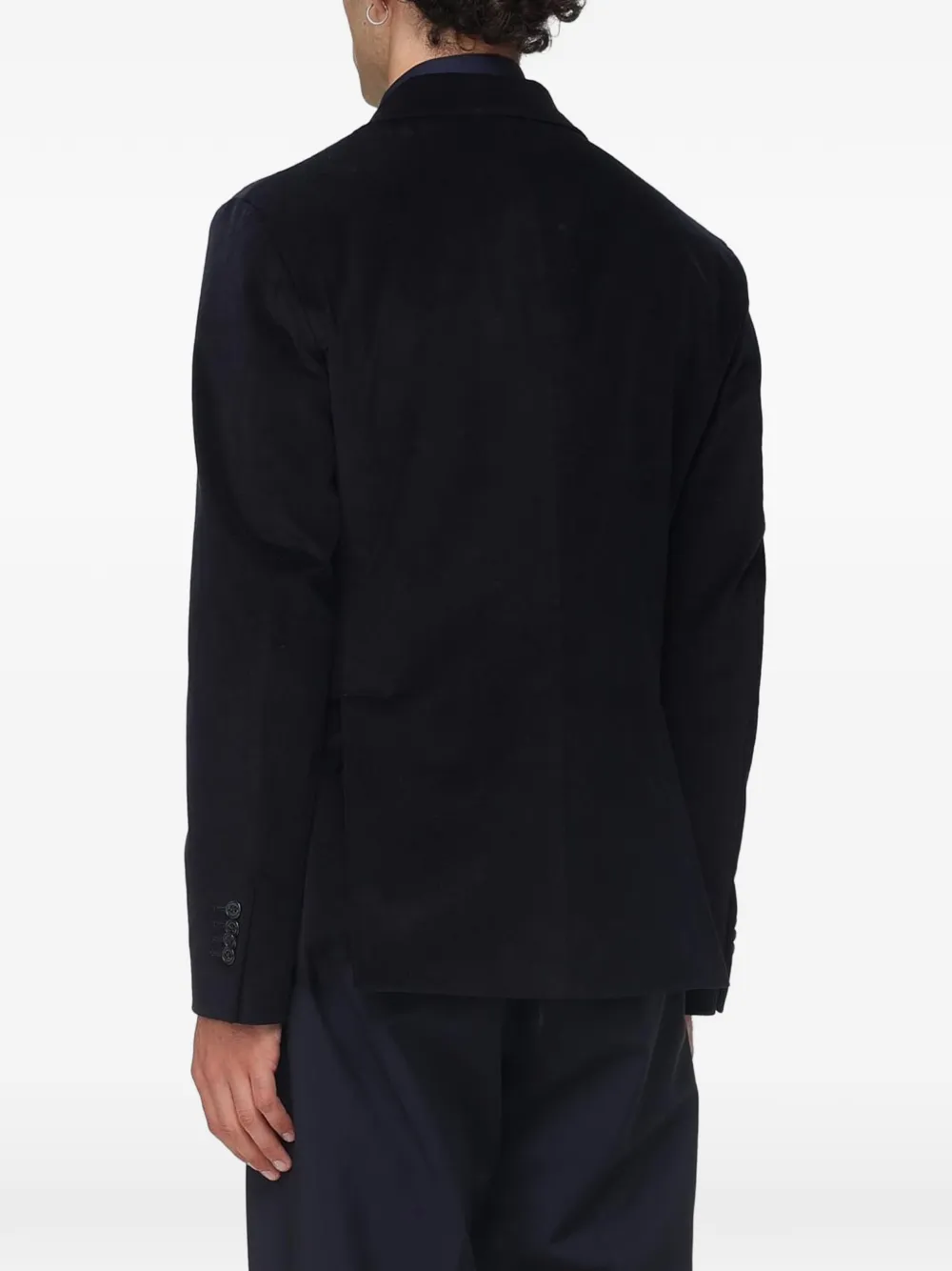 BROOKSFIELD Ribfluwelen blazer met enkele rij knopen Blauw