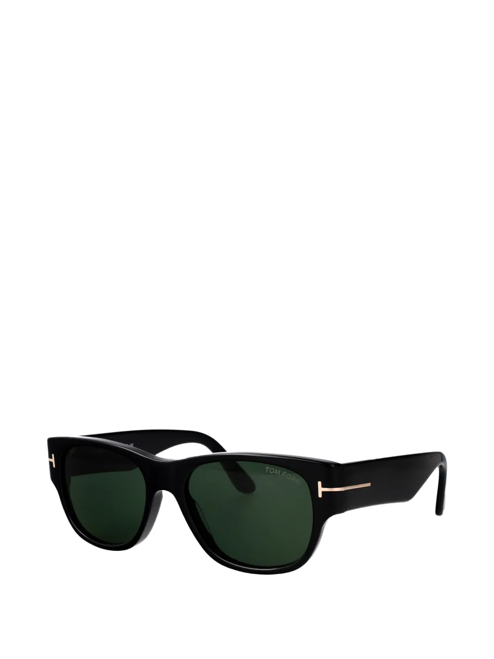TOM FORD Eyewear Cassius-02 zonnebril met rechthoekig montuur Zwart