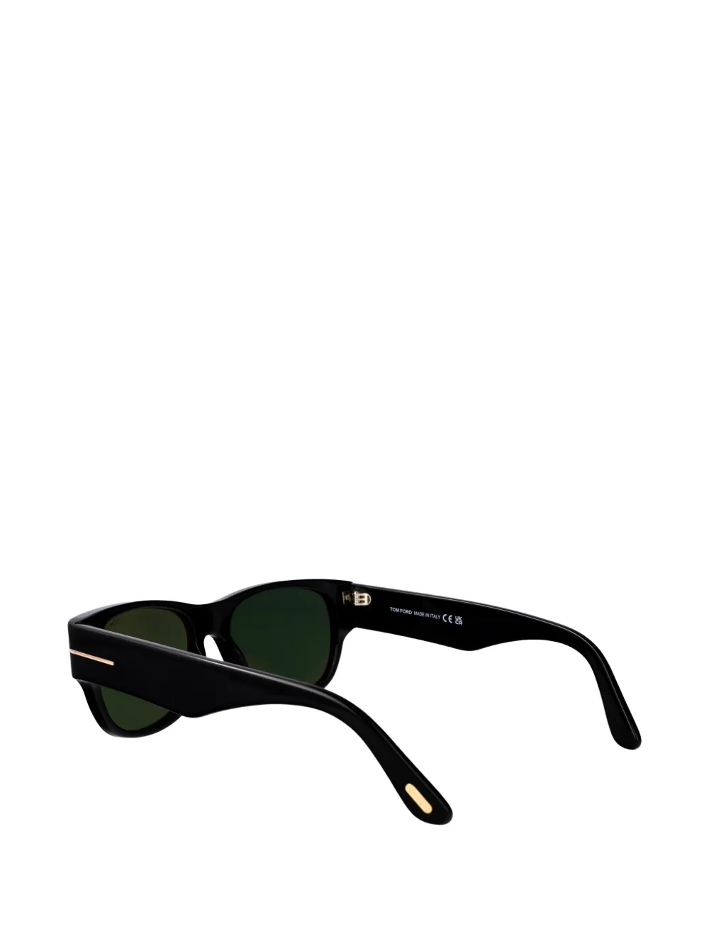 TOM FORD Eyewear Cassius-02 zonnebril met rechthoekig montuur Zwart