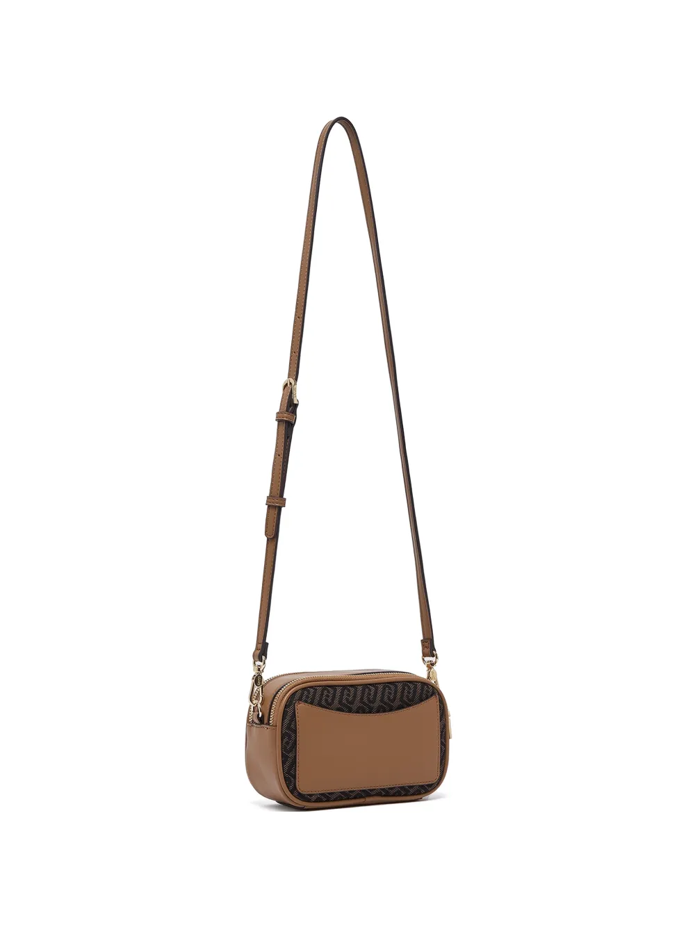 LIU JO Kleine crossbodytas met monogram Bruin