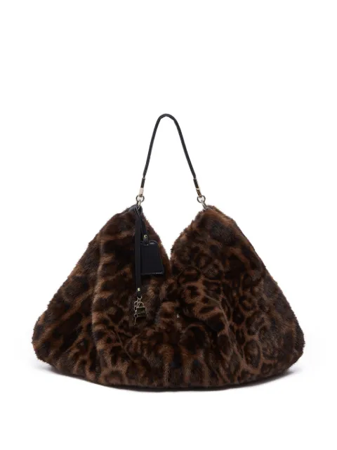 LIU JO large faux fur bag