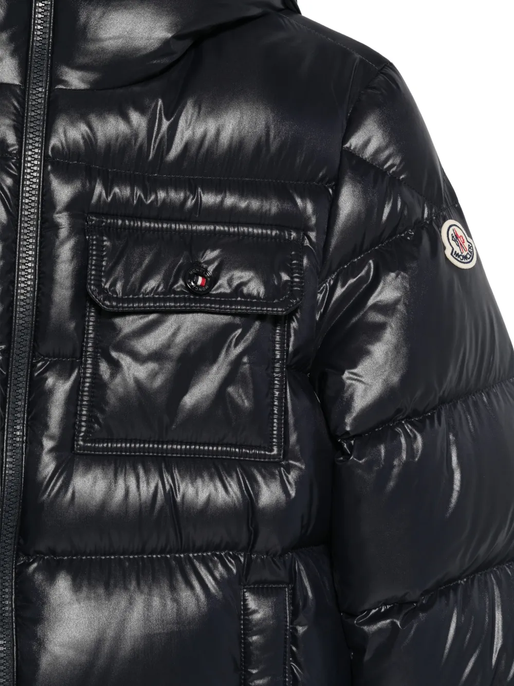 Moncler Enfant Gewatteerde jas Blauw