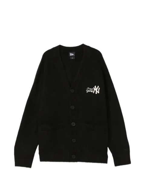 NEW ERA CAP logo-embroidered ribbed-knit cardigan