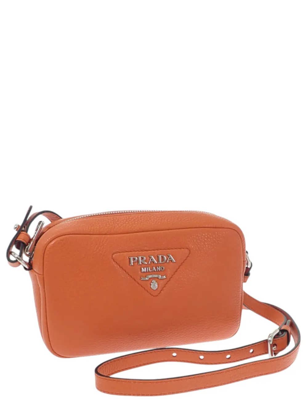 Prada Pre-Owned 2010-2026 Vitello Daino Soft crossbody bag - Arancione
