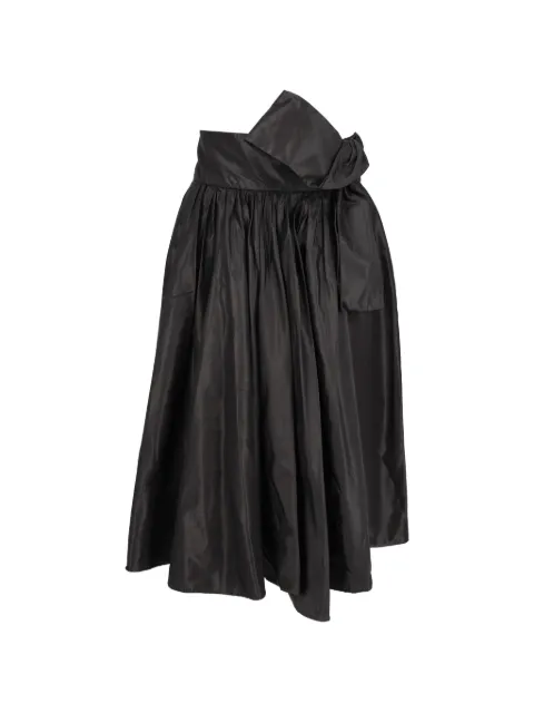 Valentino Garavani Pre-Owned bow-detail pleated midi skirt