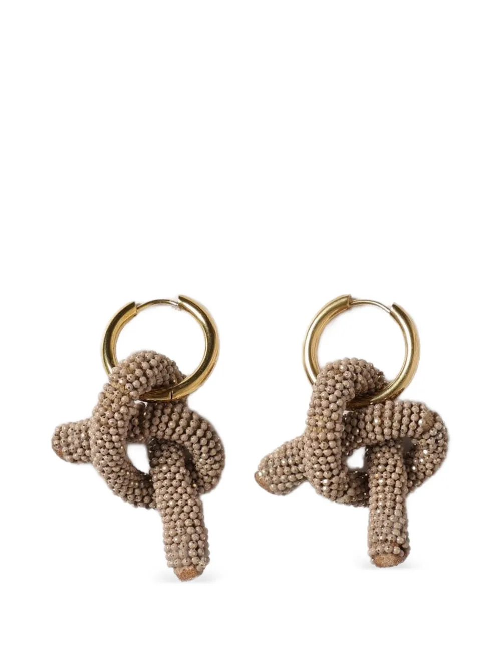 Fabiana Filippi boucles d’oreilles nouées à perles Fabiana Filippi boucles d’oreilles nouées à perles