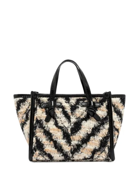 GIANNI CHIARINI Miss Marcella zebra-print mini bag
